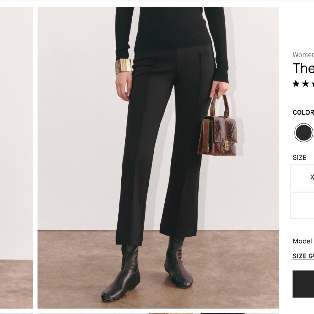 Everlane kick flare pant - camel